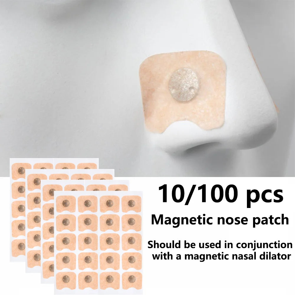 10/100Pcs Nose Strips Pack of Anti-Snoring Nose Strips Magnetic Nose Strips